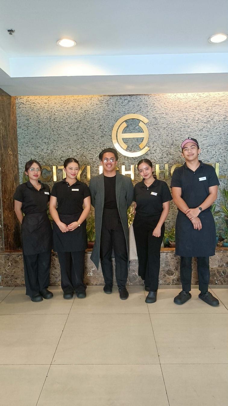 BCU-CHTM faculty and practicum students with Citylight Hotel, Baguio City representatives