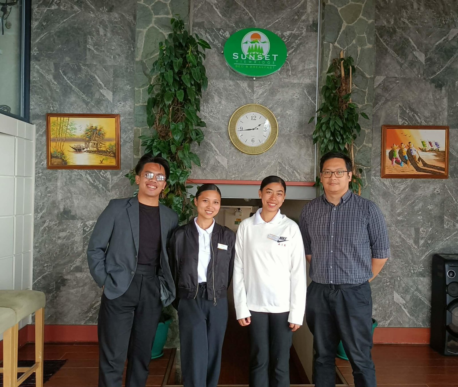 BCU-CHTM faculty and practicum students with Sunset View Ridge Residences representatives