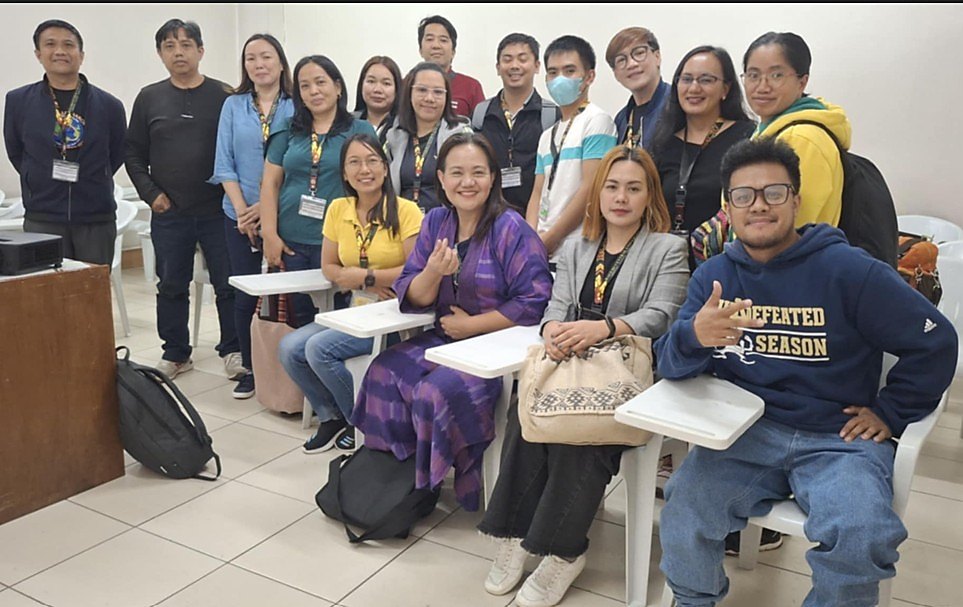 Dr. Genevieve B. Kupang with her students in the Doctor of Philosophy in Administration and Supervision and Doctor of Education in…