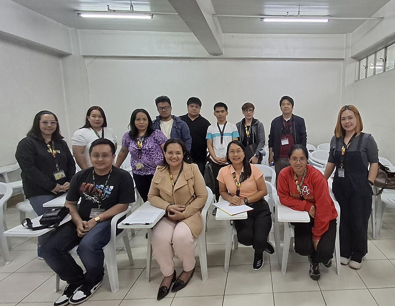 Seated from left to right: Dun Vincent D. Bueno, Dr. Genevieve B. Kupang (Professor and Dean of BCU-Graduate School), Jocelyn G. Abuan, and…