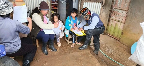 personnel provided learning assistance through home visits during a weather-related disruption in August 2025.